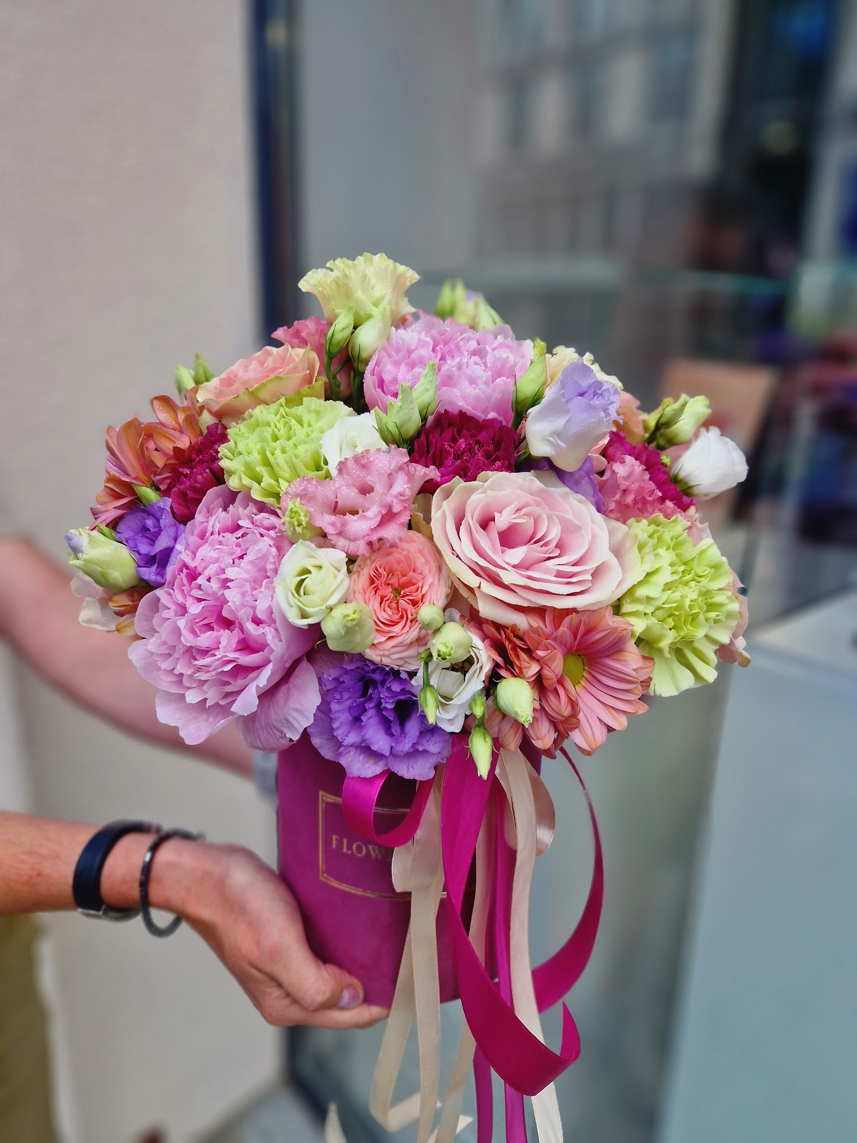 Flowerbox z Kolorowymi Kwiatami