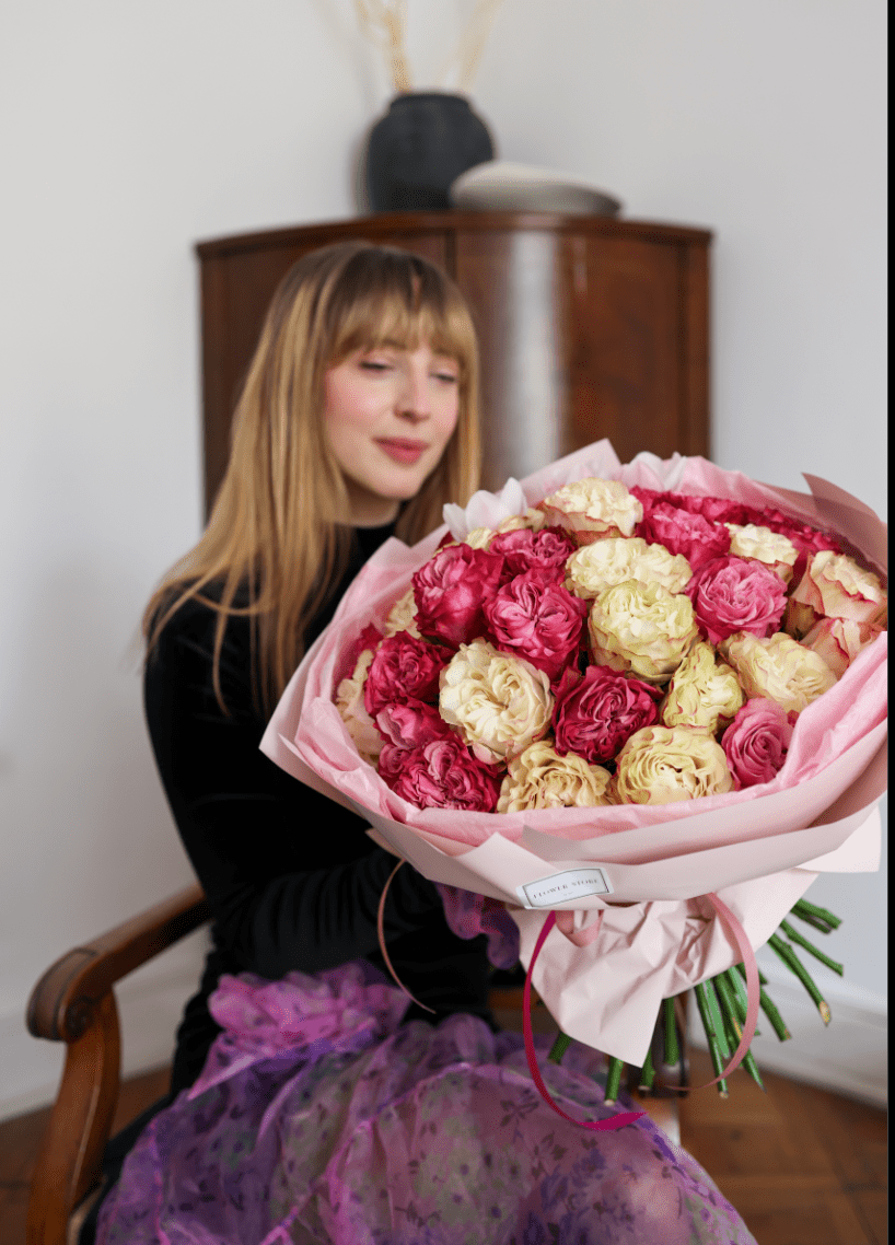 Bukiet Róż Mix „Subtelny Urok” - kwiaty Flower Store Warszawa