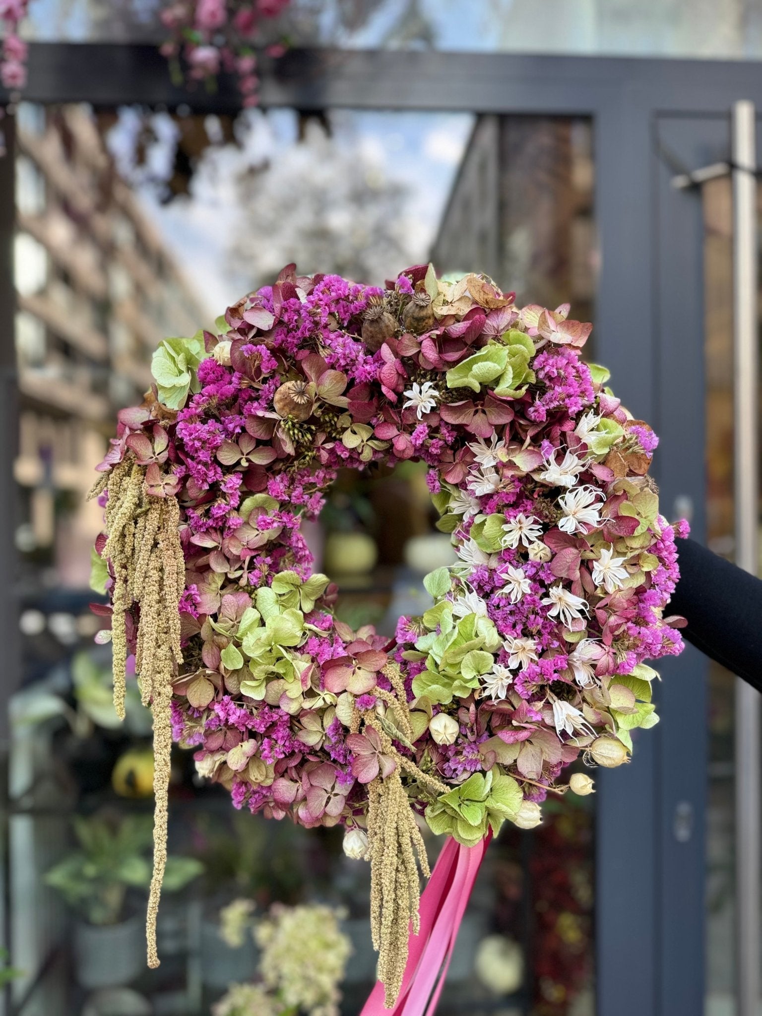 Wianek na drzwi Natura - kwiaty Flower Store Warszawa