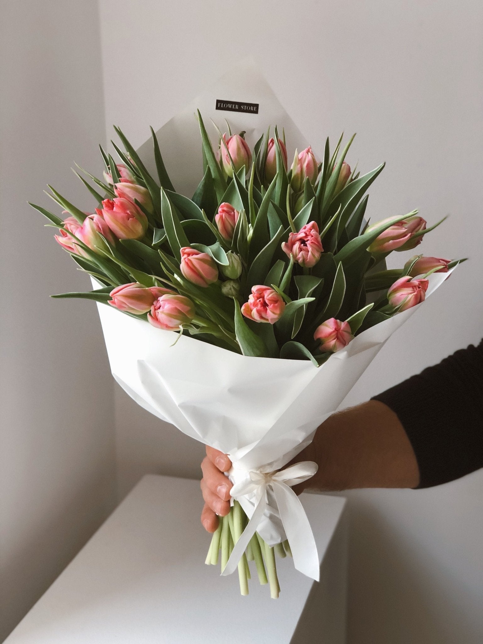 Bukiet pełnych tulipanów - kwiaty Flower Store Warszawa