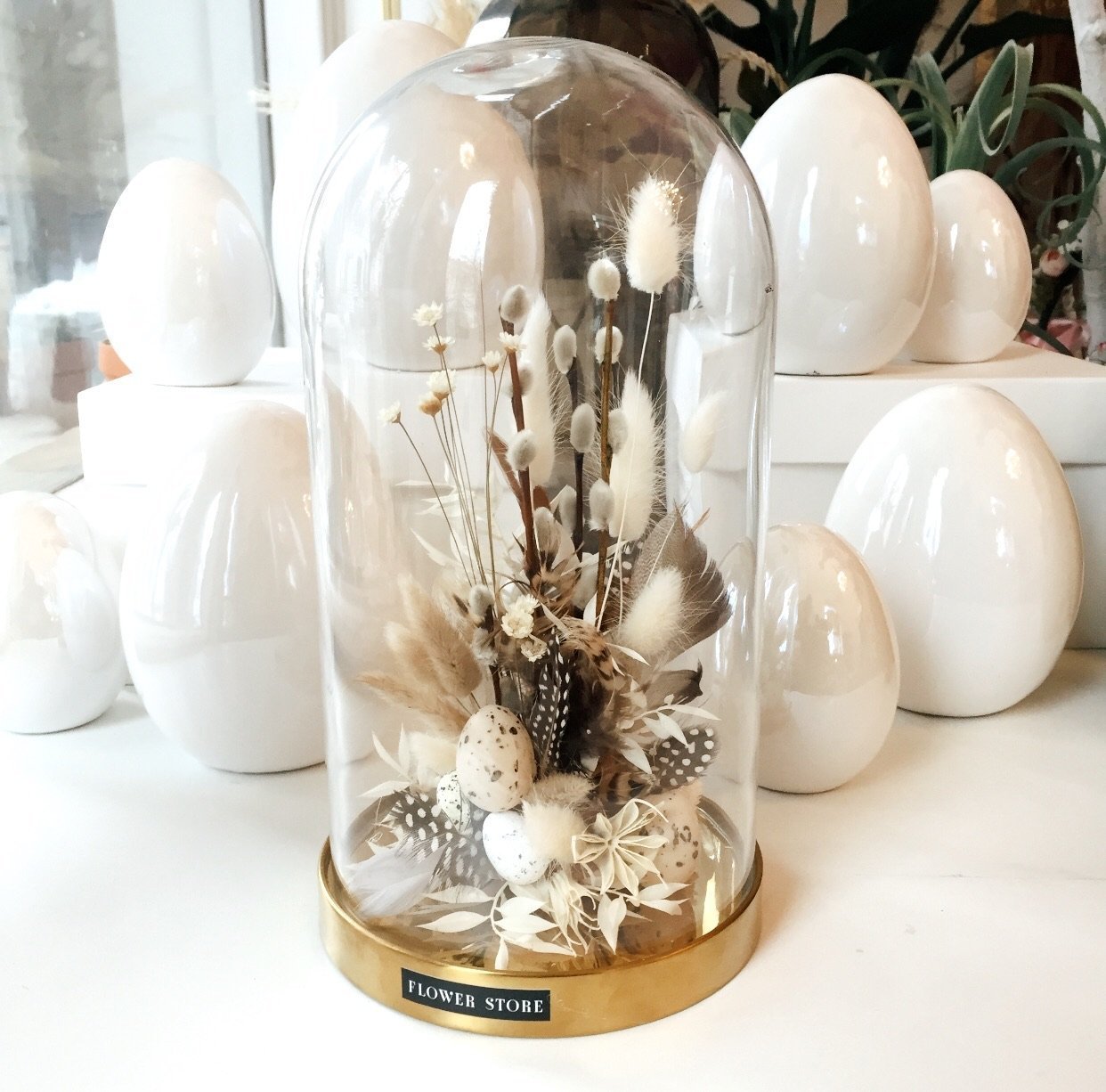 Glaff - Świąteczna szklana kopuła - kwiaty Flower Store Warszawa