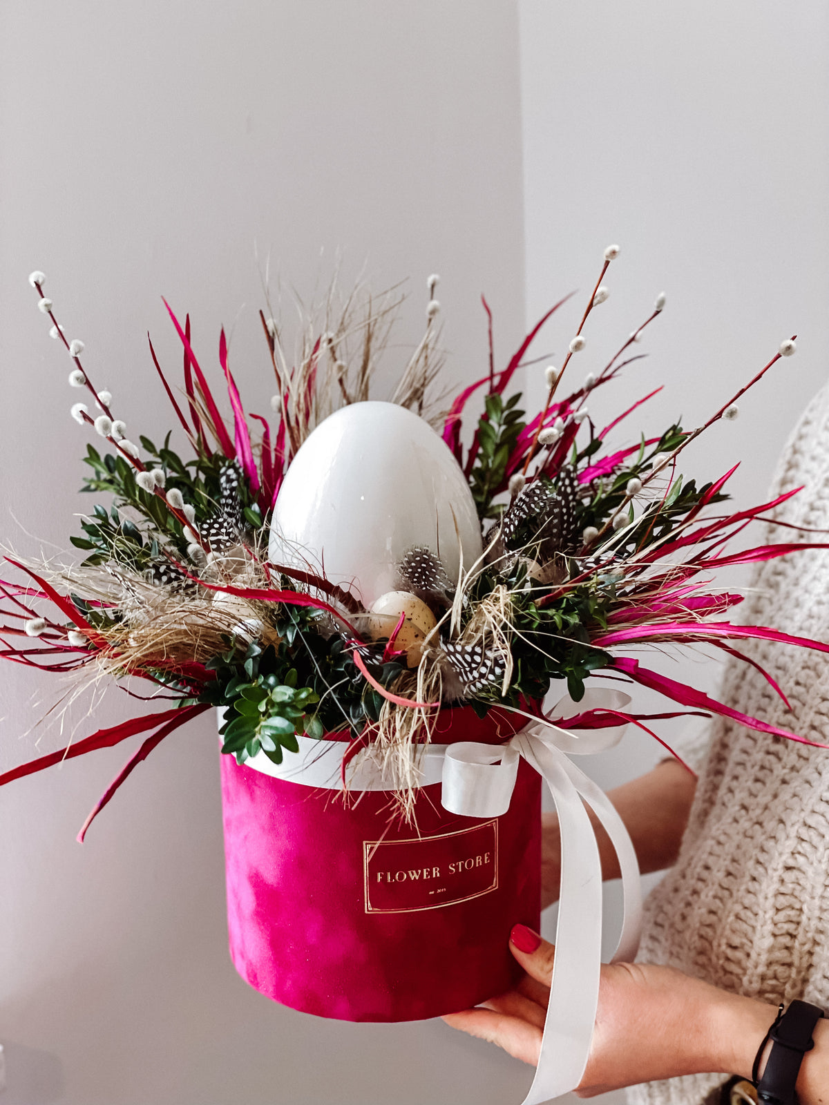 Easter full of color Big egg flowerbox