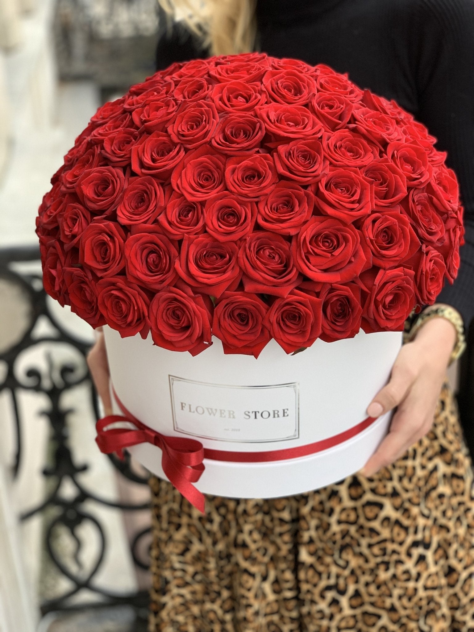 PREMIUM Grande Wieczne róże flowerbox - kwiaty Flower Store Warszawa