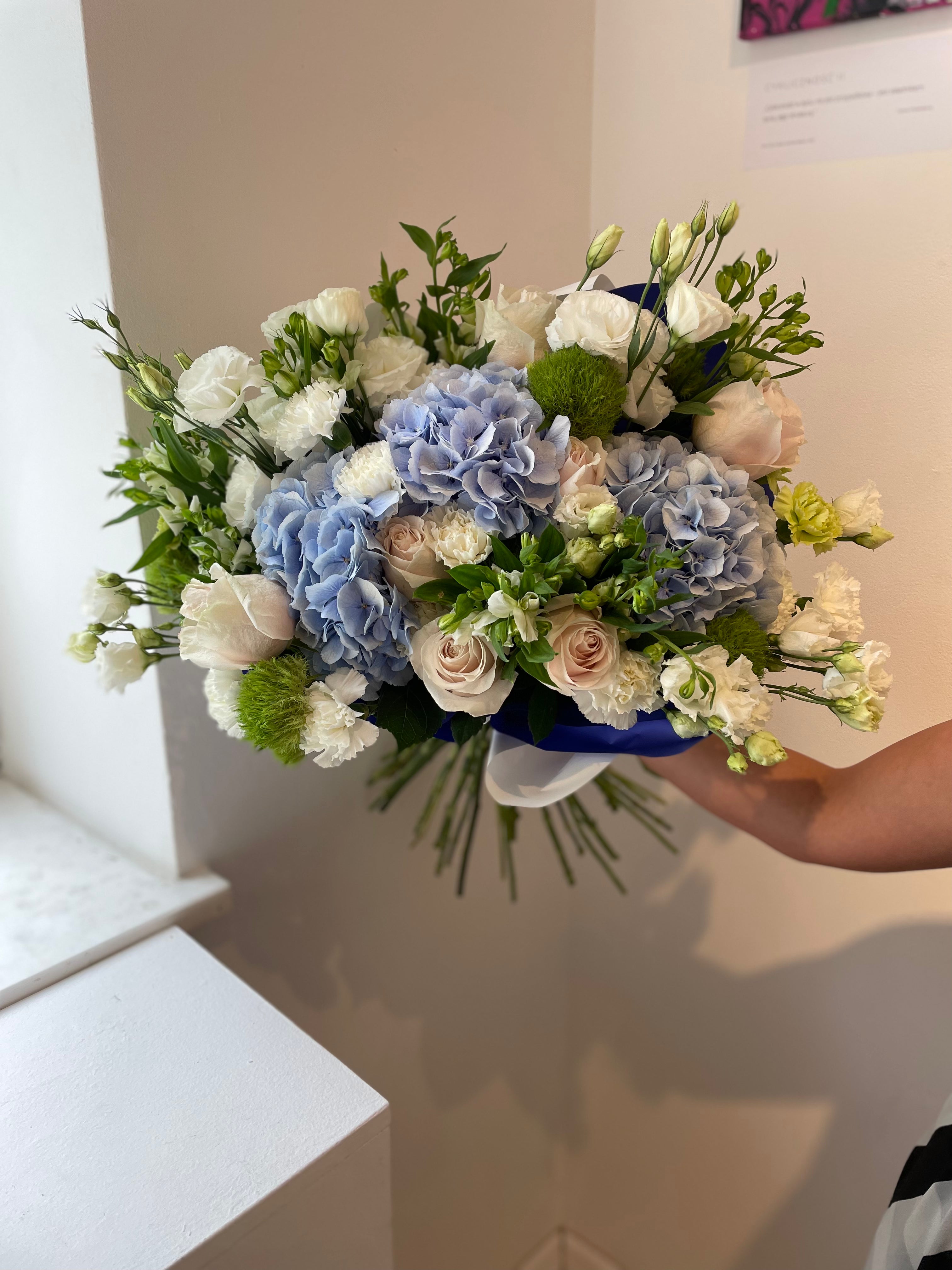 A bouquet of flowers smelling of dawn