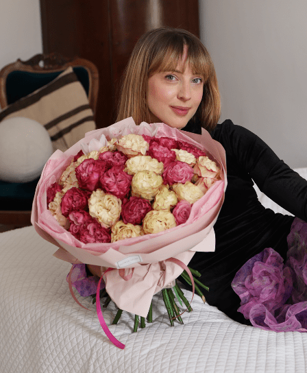 Bukiet Róż Mix „Subtelny Urok” - kwiaty Flower Store Warszawa