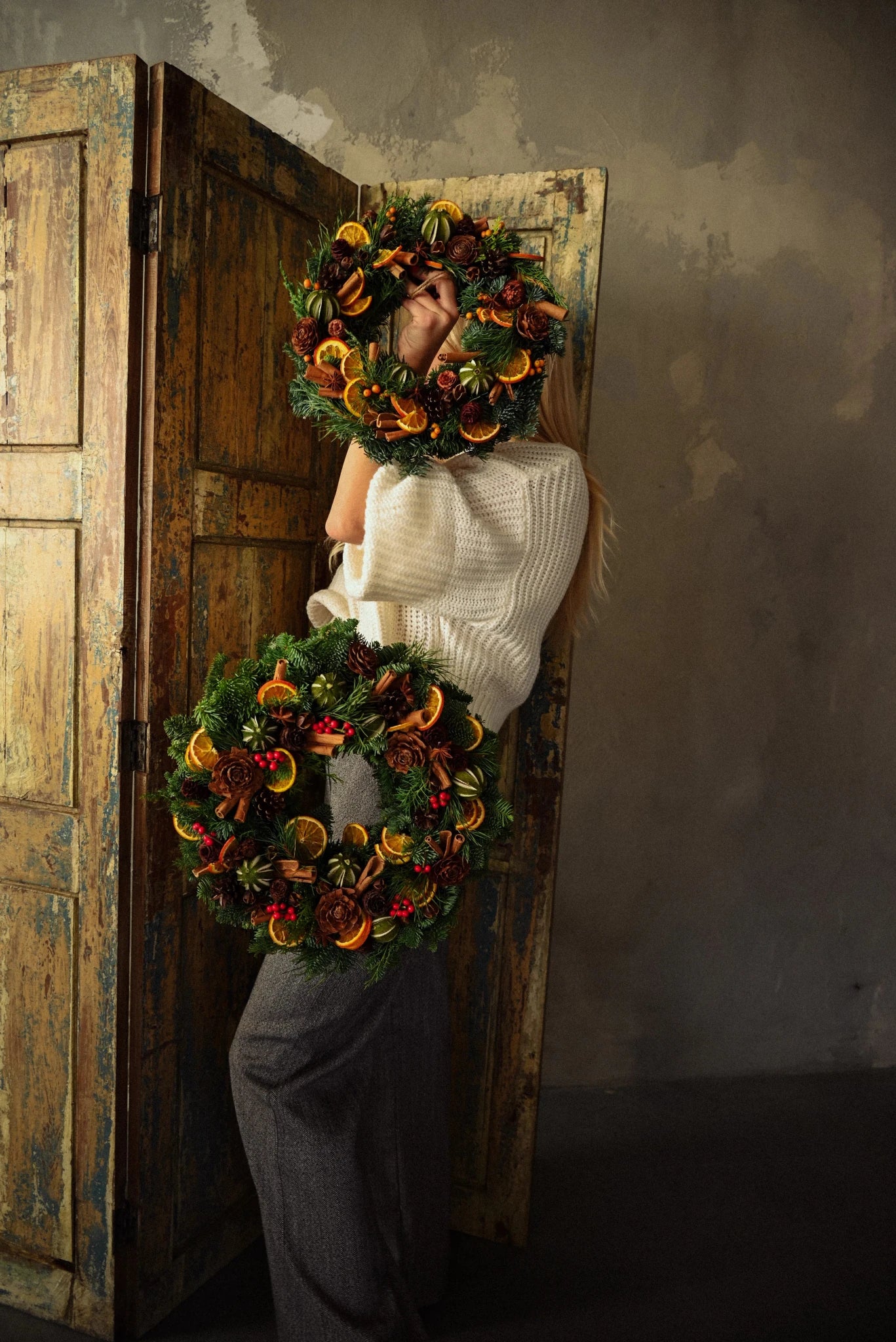 Pre - order Zestaw Prezentowy Planer Spadiora i Wianek świąteczny - kwiaty Flower Store Warszawa