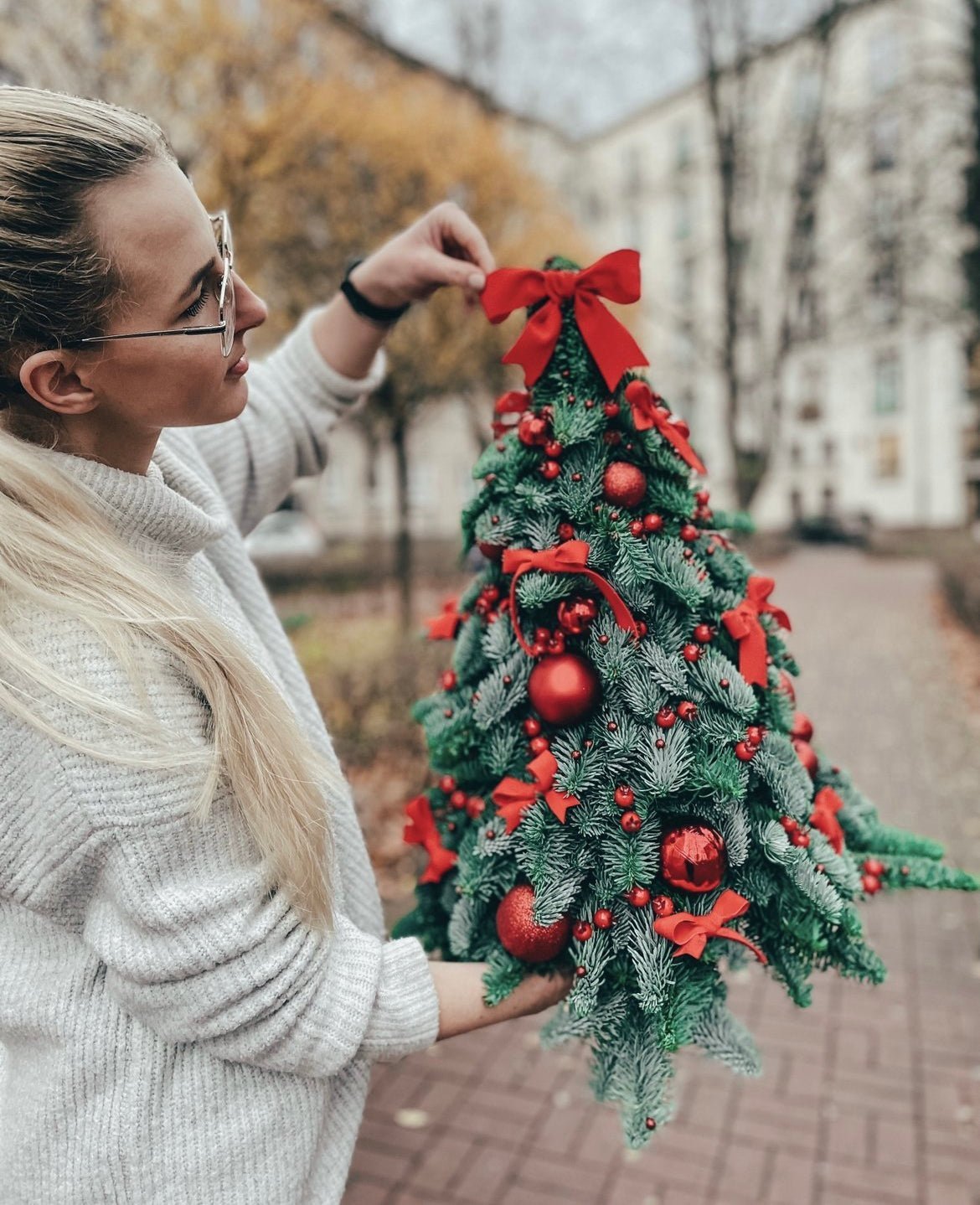 Choinka - Marry Christmas - żywa - kwiaty Flower Store Warszawa