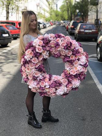 Wianek na drzwi Grande ekskluzywny - kwiaty Flower Store Warszawa